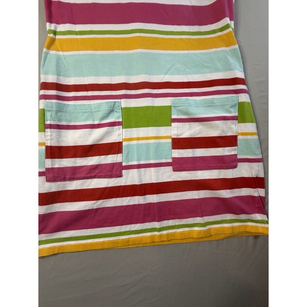Three Friends Colorful Striped Ladies Dress Cotton/Spandex Size M - Picture 2 of 11